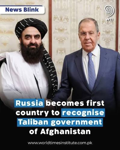 Russia Becomes First Country to Formally Recognize Taliban Government