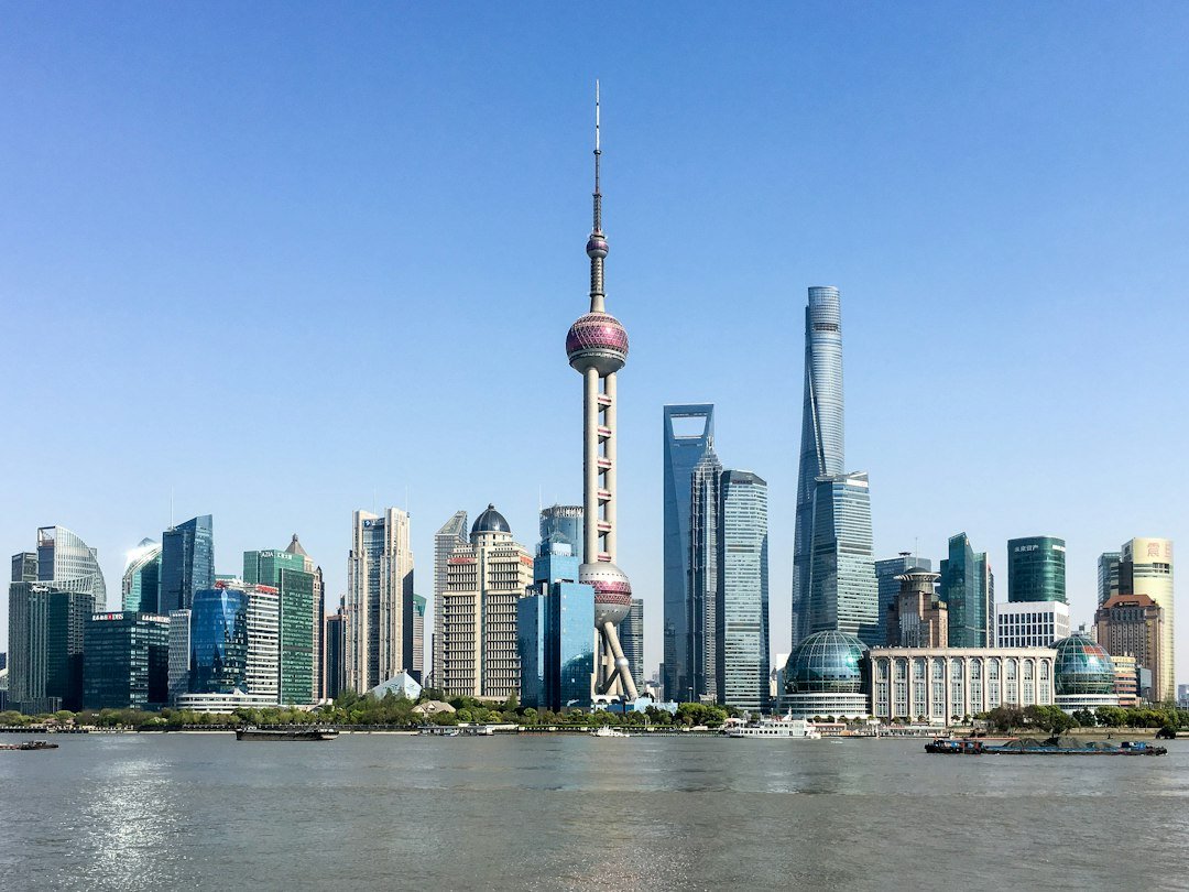 Shanghai skyline representing China's artificial intelligence sector