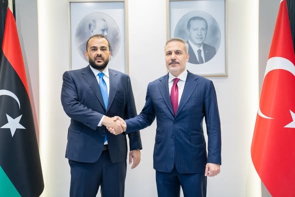 Turkish and Libyan officials meeting in Ankara. Source: Libyan News Agency.